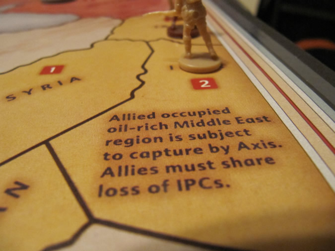 Middle East Capture Target - Axis & Allies Europe