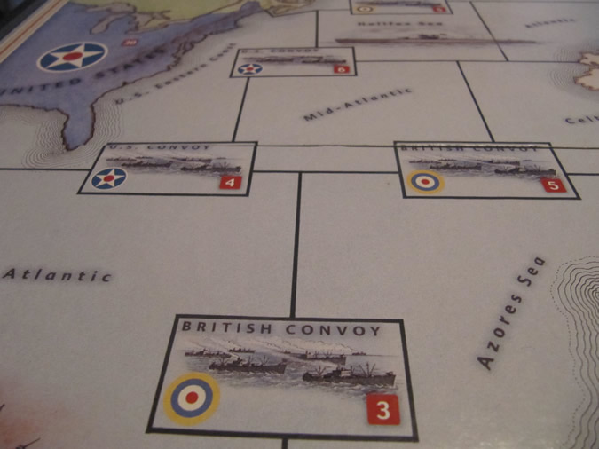 Convoy Ship Zones - Axis & Allies Europe