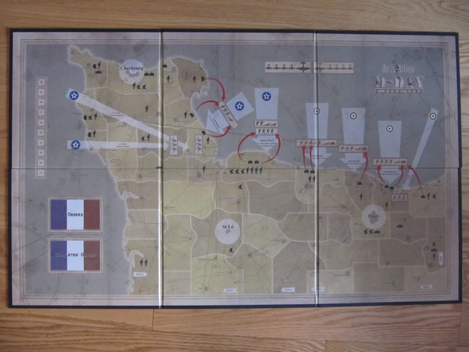 Axis & Allies D-Day Game Board