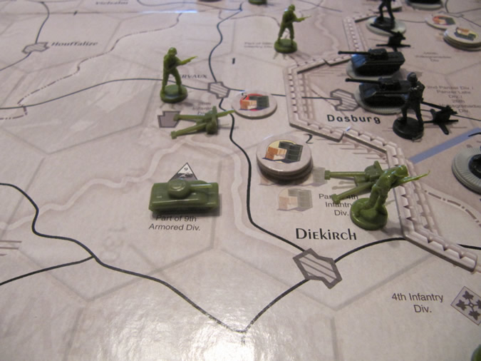 Axis & Allies Battle of the Bulge - Start of the Game - New Hex Territories