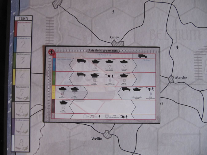 Axis & Allies Battle of the Bulge - Turn Chart