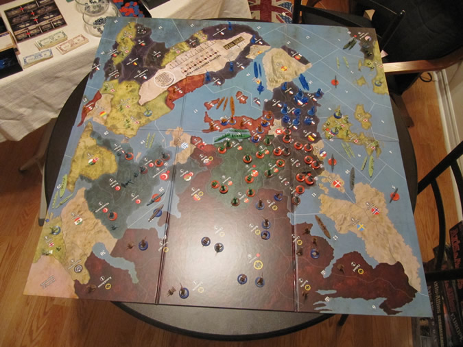 Axis & Allies WWI 1914 - Beginning Set Up