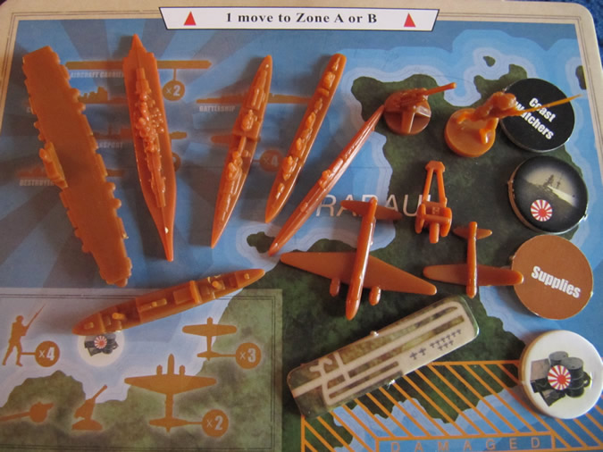 Axis & Allies Guadalcanal: Japanese Navy and Land Units