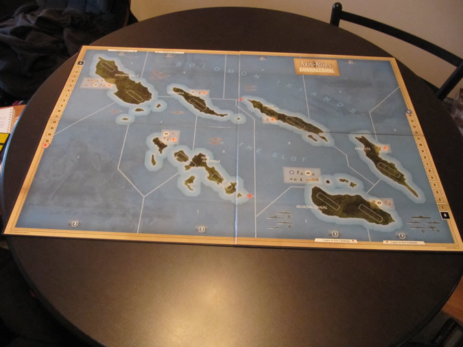 Axis & Allies Guadalcanal: Game Board