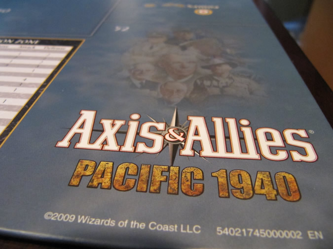 Axis & Allies Pacific 1940 - Board Art