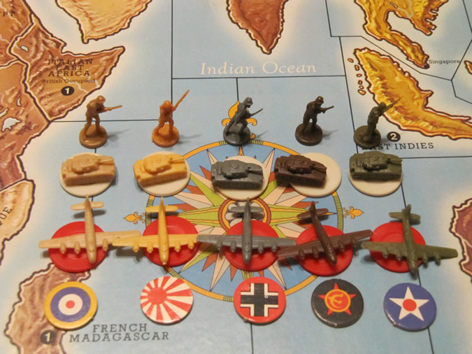 Axis & Allies Player Pieces