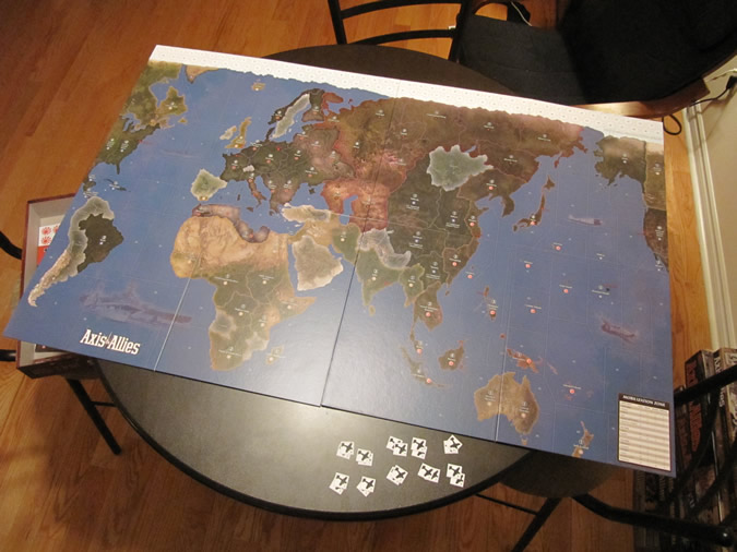 Axis & Allies 1942 - Game board.