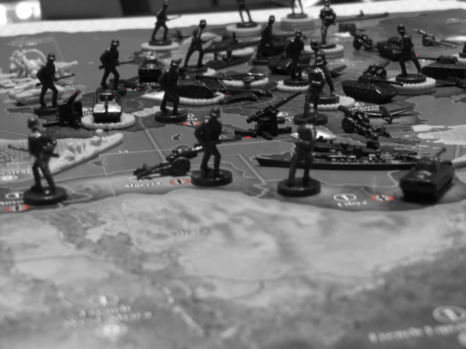 Axis 
& Allies 1942 - Germany at start of game.