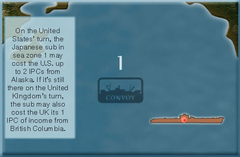 Axis & Allies - Convoy Rule - Example 2