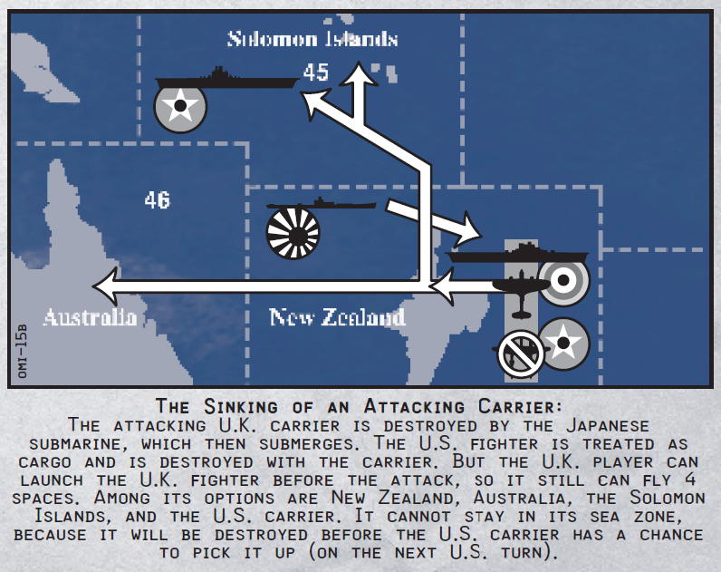 Axis & Allies Revised: Sinking of Attacking Carrier